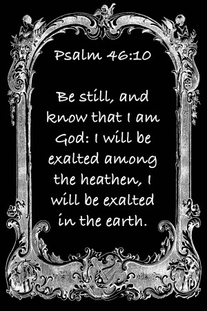 Psalm 46 10 7BW
